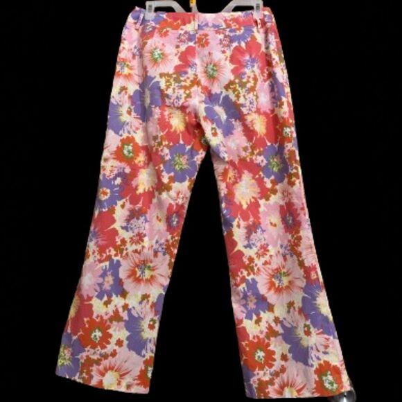 Vintage Harold’s Women’s Vibrant Multi High Rise Floral Print Summer Pants Sz-S - Picture 6 of 6